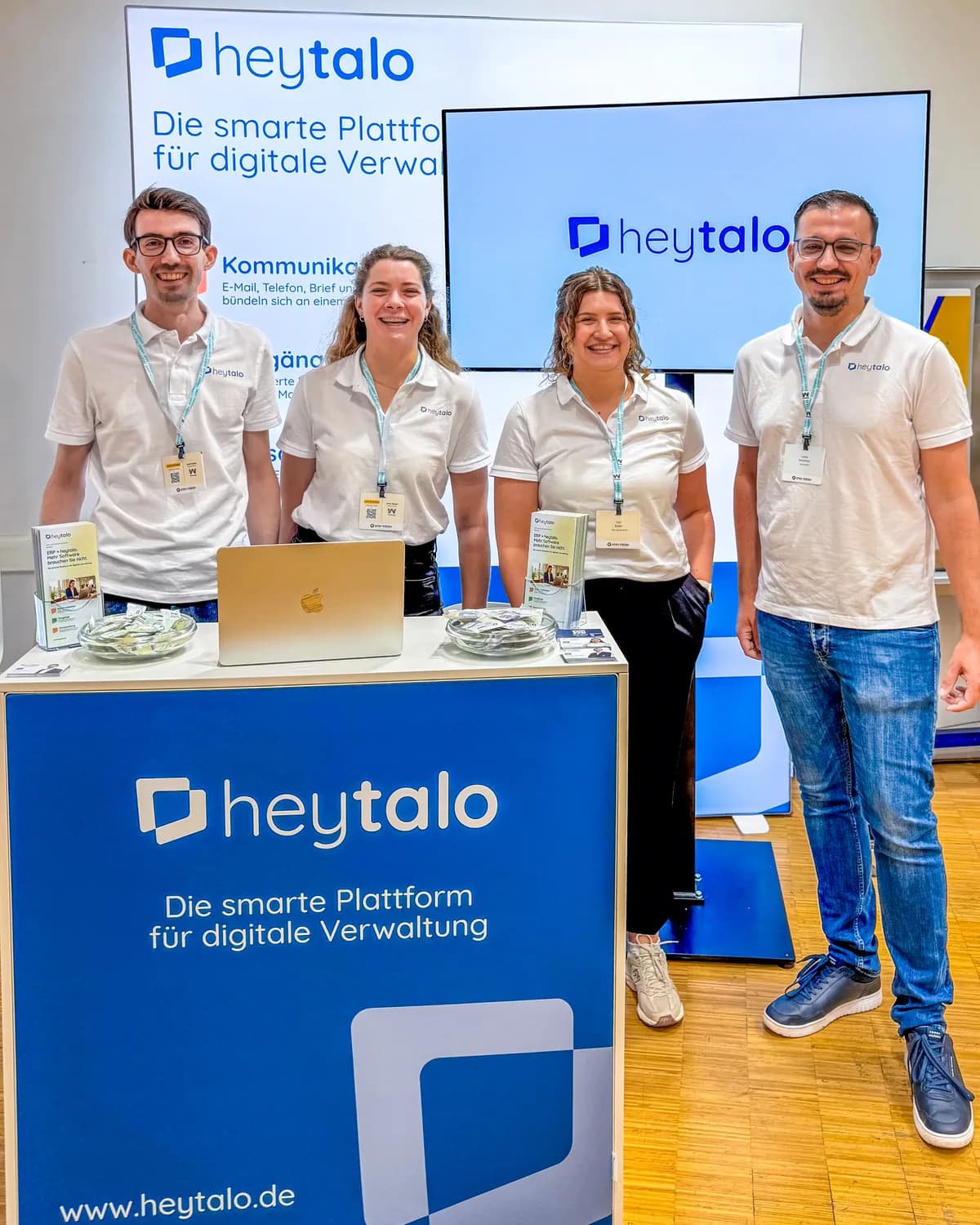 Das heytalo-Team am Messestand auf der StayFresh 2026 in Darmstadt