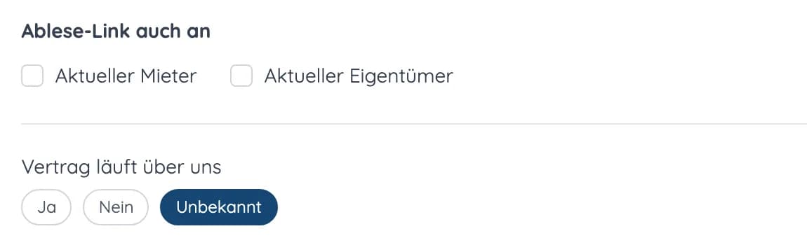 Einstellung am Zähler: Ablese-Link auch an den aktuellen Mieter oder den aktuellen Eigentümer senden